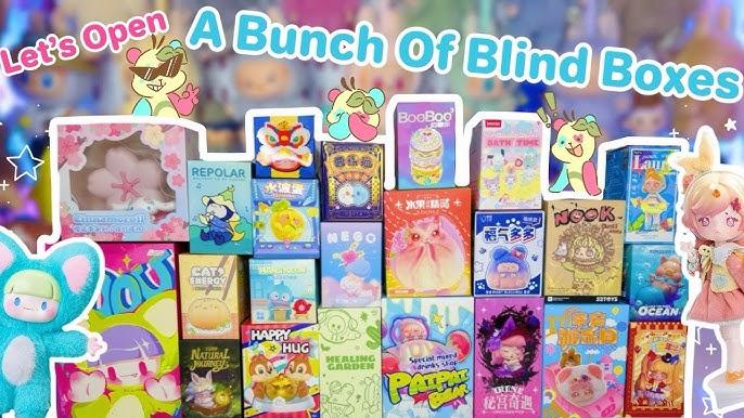 blind box toy unboxing collection display