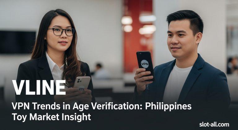 VPN shield over Philippine toy storefronts illustrating online access and age-verification trends.