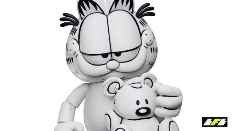 Garfield Black and White Daily Comic Strip Figure